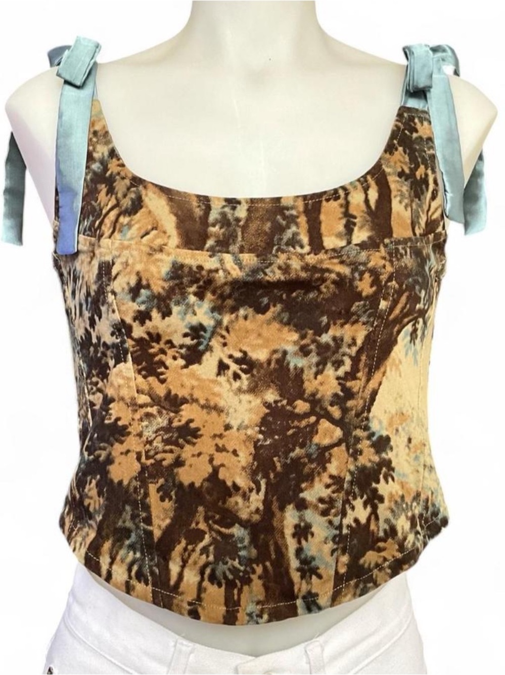 Motel Rocks | Jatmi Corset Top Floral Print | S